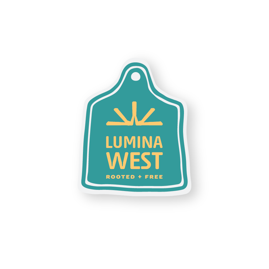 Lumina West Cow Tag Sticker