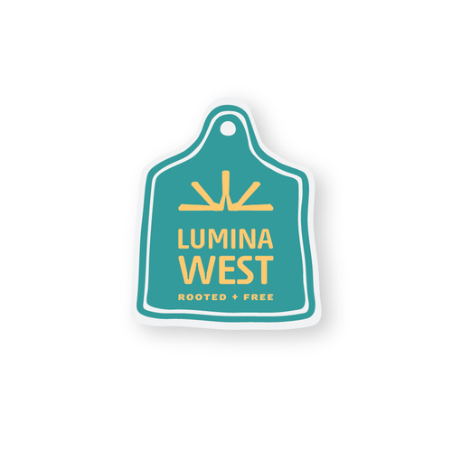 Lumina West Cow Tag Sticker